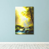 Mooie natuur landschap canvasprint canvas afdruk (Insitu (Houten vloer))