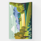 Mooie Natuur Landschap Spandoek (Verticaal)