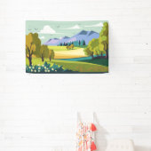 Mooie Natuur Landschap Spandoek (Insitu)