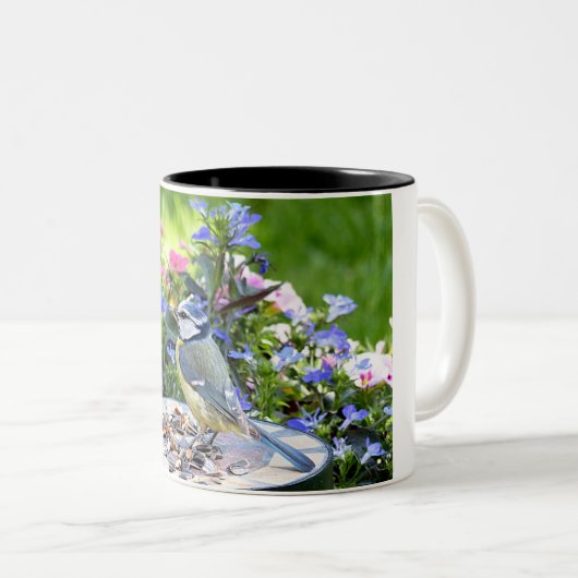 Mooie natuur met mus tweekleurige koffiemok (Voorkant rechts)