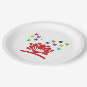 mooie natuur papieren bordje (Gekanteld)