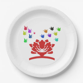 mooie natuur papieren bordje