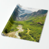 Mooie Natuur Scene uit Noorwegen, avontuur Cadeaupapier (Uitgerold)