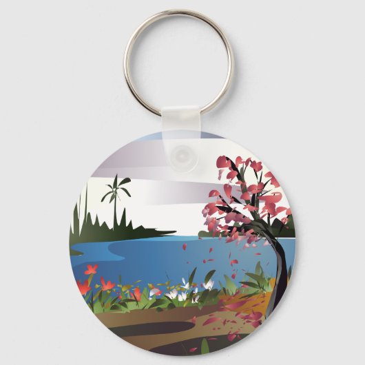 mooie natuur sleutelhanger (Voorkant)