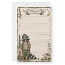 Mooie Natuur Verkenner Wasbeer Briefpapier