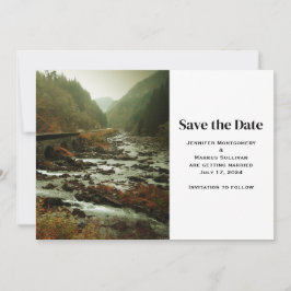 Mooie Natuurfoto Casual Trouwfeest Save The Date