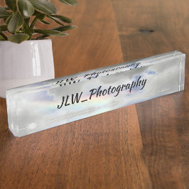 Mooie natuurlijke regenboog in Stormy Sky acryl Naambordje