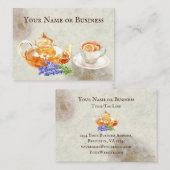 Mooie natuurvriendelijke kruidentheewinkel visitekaartje (Voorkant / Achterkant)