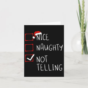 Mooie Naughty biedt geen kerstkerstkerstkerstkerst Kaart