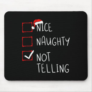 Mooie Naughty biedt geen kerstkerstkerstkerstkerst Muismat