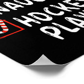 Mooie Naughty Hockey, kerstman Poster (Hoek)