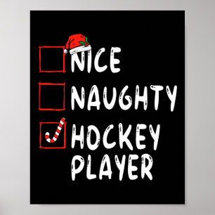 Mooie Naughty Hockey, kerstman Poster
