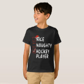 Mooie Naughty Hockey, kerstman T-shirt (Voorkant volledig)
