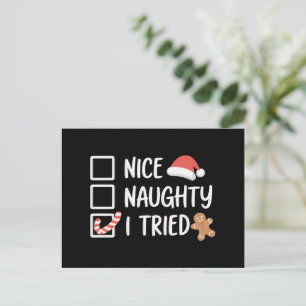 Mooie Naughty, ik heb de schimmels van de kerstman Feestdagenkaart