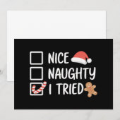 Mooie Naughty, ik heb de schimmels van de kerstman Kaart (Voorkant / Achterkant)