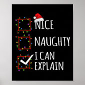 Mooie Naughty, ik kan de kerstman vertellen Poster (Voorkant)