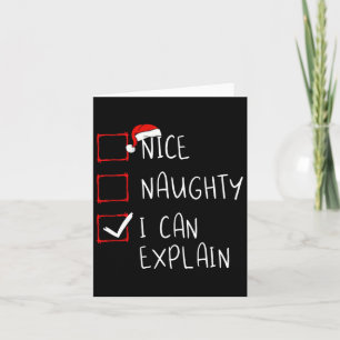 Mooie Naughty, ik kan kerstfeestjes uitleggen San Kaart