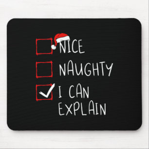 Mooie Naughty, ik kan kerstfeestjes uitleggen San Muismat
