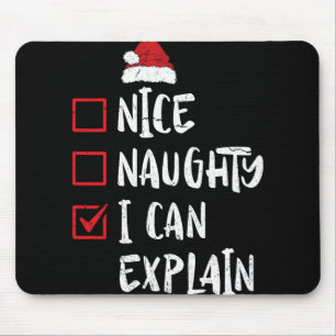 Mooie Naughty, ik kan kerstfeestjes uitleggen San Muismat