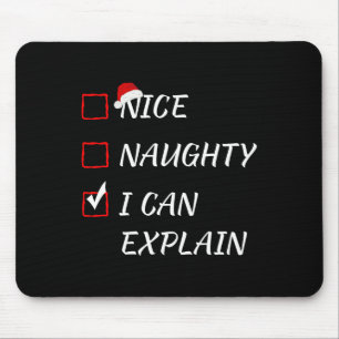 Mooie Naughty, ik kan kerstfeestjes uitleggen San Muismat