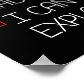 Mooie Naughty, ik kan kerstpajama grappig uitlegge Poster (Hoek)