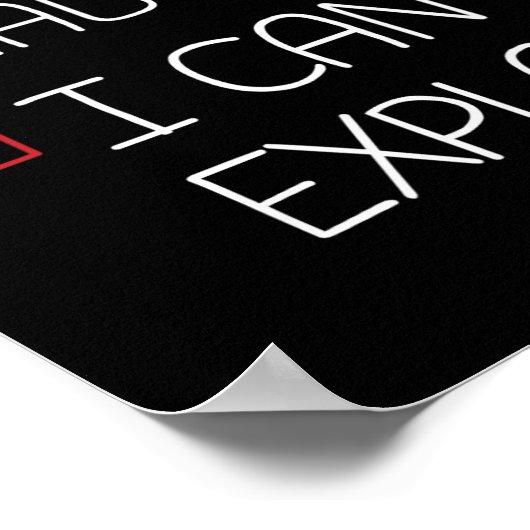 Mooie Naughty, ik kan kerstpajama grappig uitlegge Poster (Hoek)