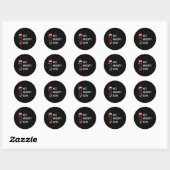 Mooie Naughty List Beide kerst Ronde Sticker (Vel)