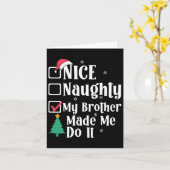 Mooie Naughty, mijn broer heeft me gemaakt om het Kaart (Gele Bloem)