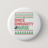 Mooie Naughty Neurse Funny kerstcadeau Ronde Button 5,7 Cm (Voorkant)