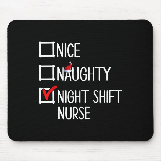 Mooie Naughty Night Shift Nurse Shirt Muismat (Voorkant)