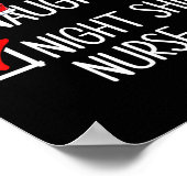 Mooie Naughty Night Shift Nurse Shirt Poster (Hoek)