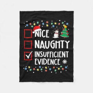 Mooie Naughty Onvoldoende bewijs kerstviering Fleece Deken