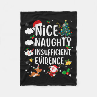 Mooie Naughty Onvoldoende bewijs kerstviering Fleece Deken