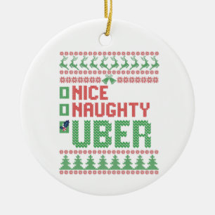 Mooie Naughty Uber Funny kerstcadeau Keramisch Ornament