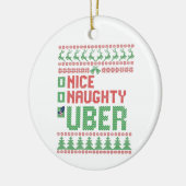 Mooie Naughty Uber Funny kerstcadeau Keramisch Ornament (Links)