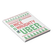 Mooie Naughty Uber Funny kerstcadeau Notitieblok (Schuin)