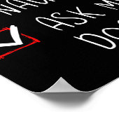 Mooie Naughty Vraag mijn kerstlijst met honden Ker Poster (Hoek)