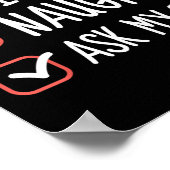 Mooie Naughty vraagt mijn kerstcadeaulijst Poster (Hoek)