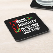 Mooie Naughty zal me nooit herinneren dat ik mijn  Bier Onderzetter (Linkerzijde)