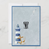 Mooie nautische, vuurtoren, anker, douane kaart (Voorkant)