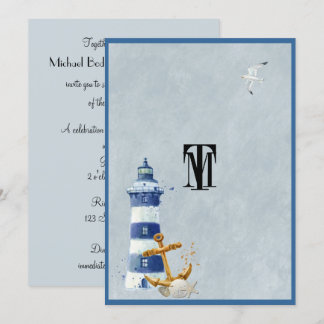 Mooie nautische, vuurtoren, anker, douane kaart