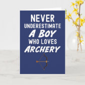 Mooie Navy Blauwe Boogschietkaarten Voor Baby Jong Kaart (Gele Bloem)