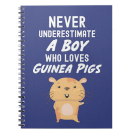 Mooie Navy Blauwe Cavia Cadeaus Voor Baby Jongens Notitieboek