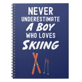 Mooie Navy Blauwe Ski Geschenken Voor Baby Jongens Notitieboek