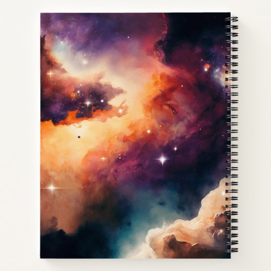 Mooie Nebula Notitieboek (Achterkant)