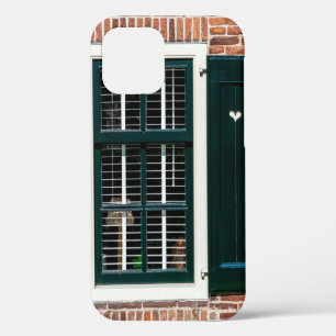 Mooie nederlandse traditionele huizen. Brick wall iPhone 12 Hoesje