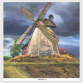 Mooie Nederlandse Windmolen Landscape Sticker (Vel)