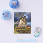 Mooie Nederlandse Windmolen Landschap - Tekening Flyer (Enkel)