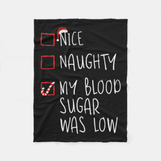 Mooie neefje Mijn bloedsuikerspiegel was laag kers Fleece Deken