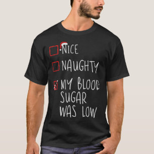 Mooie neefje Mijn bloedsuikerspiegel was laag kers T-shirt